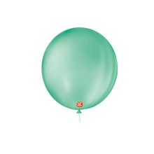 Balão de Festa Látex Liso 9''23cm Redondo  - Tiffany - 50 unidades - Balões São Roque - magazine 25