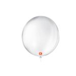 Balão de Festa Látex Liso 9''23cm Redondo  - Transparente - 50 unidades - Balões São Roque - magazine 25