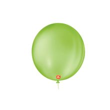 Balão de Festa Látex Liso 9''23cm Redondo - Verde Lima - 50 unidades - Balões São Roque - magazine 25