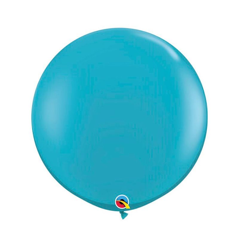 Balão Gigante de Festa em Latex 3ft (90cm) - Tropical Teal (Azul Tropical) - 2 unidades - Qualatex - magazine 25