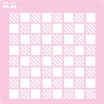 Stencil Xadrez 1 - Ref. 4062 - 1 unidade - RR Cortadores - Magazine 25