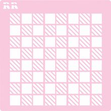 Stencil Xadrez 1 - Ref. 4062 - 1 unidade - RR Cortadores - Magazine 25