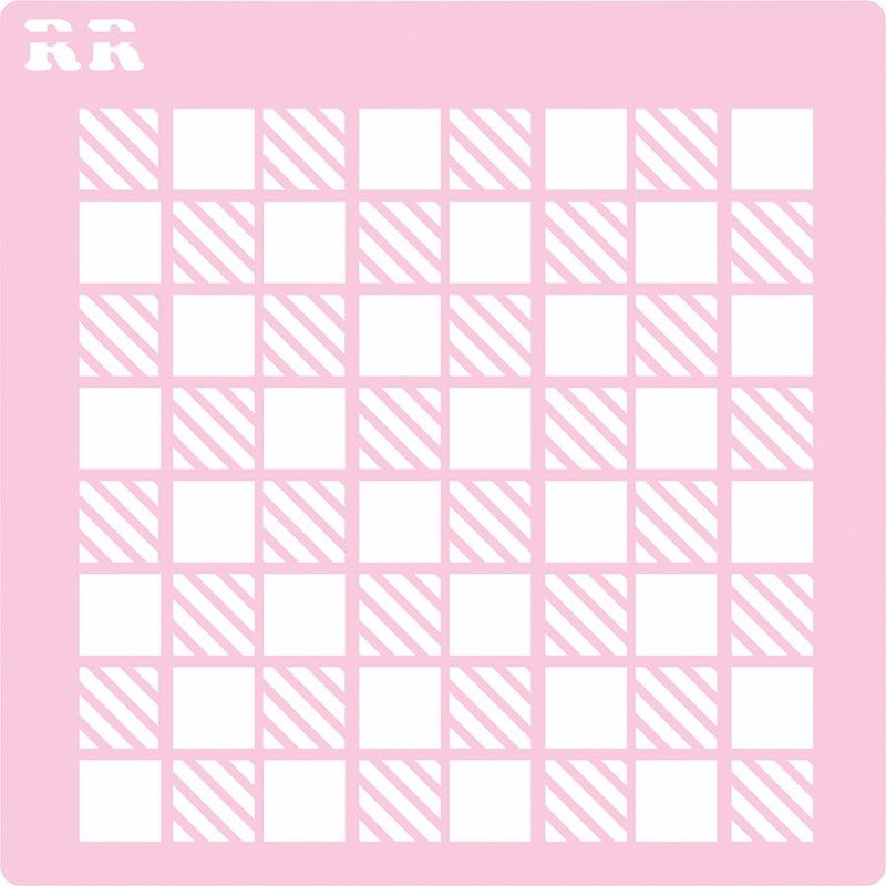 Stencil Xadrez 1 - Ref. 4062 - 1 unidade - RR Cortadores - Magazine 25