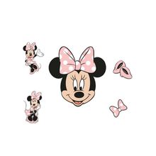 Mini Personagens Decorativos - Minnie Mouse Rosa - 12 unidades - Regina - magazine 25