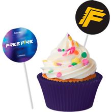 Pick Decorativo - Free Fire - 8 unidades - Festcolor - Magazine 25