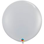 Balão Gigante de Festa em Látex 3ft (90 cm) - Gray (Cinza) - 2 unidades - Qualatex - magazine 25