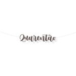 Faixa decorativa "Quarentao" Glitter Preto - 1 unidade - Cromus - Magazine 25