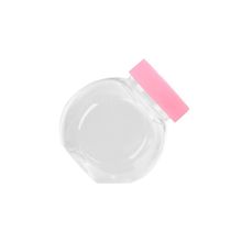 Mini Baleiro com Tampa Rosa Bebe - 50ml - 10 unidades - Magazine 25