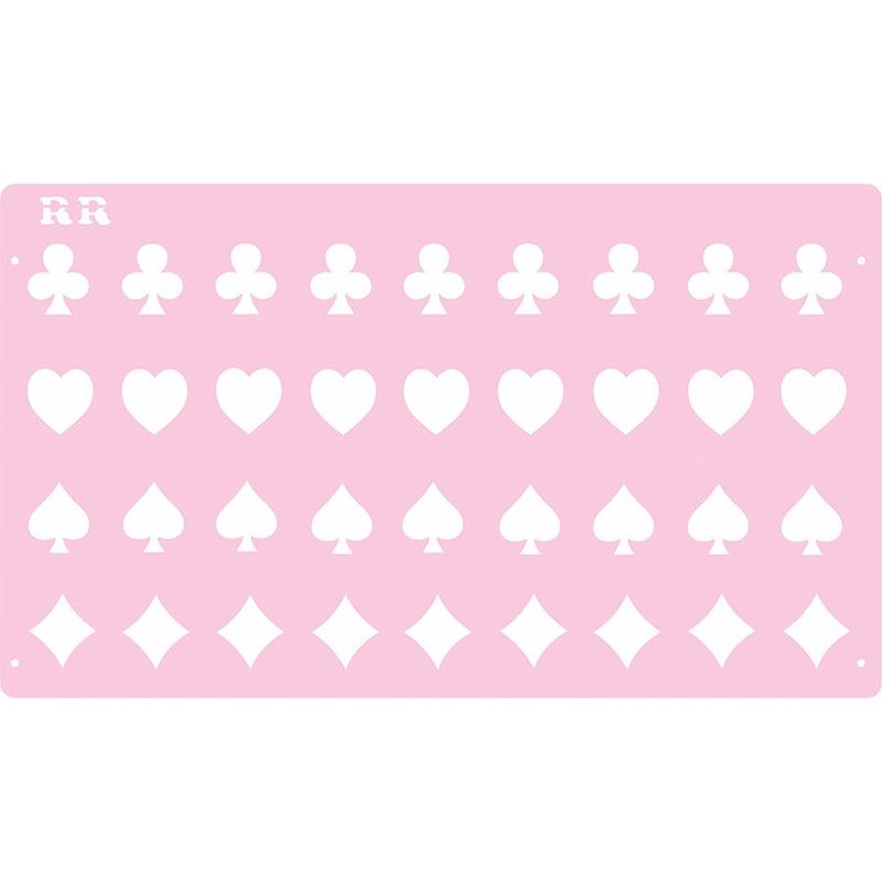 Stencil Naipe de Cartas - Ref. 3033 - 1 unidade - RR Cortadores - Magazine 25