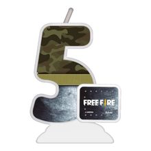 Vela - Free Fire N° 5 - 1 unidade - Festcolor - Rizzo