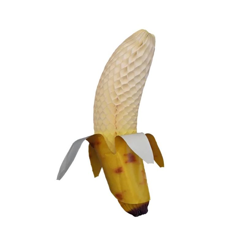 Enfeite de Papel Seda - Banana - 48cm - 1 unidade - Girotoy - Magazine 25