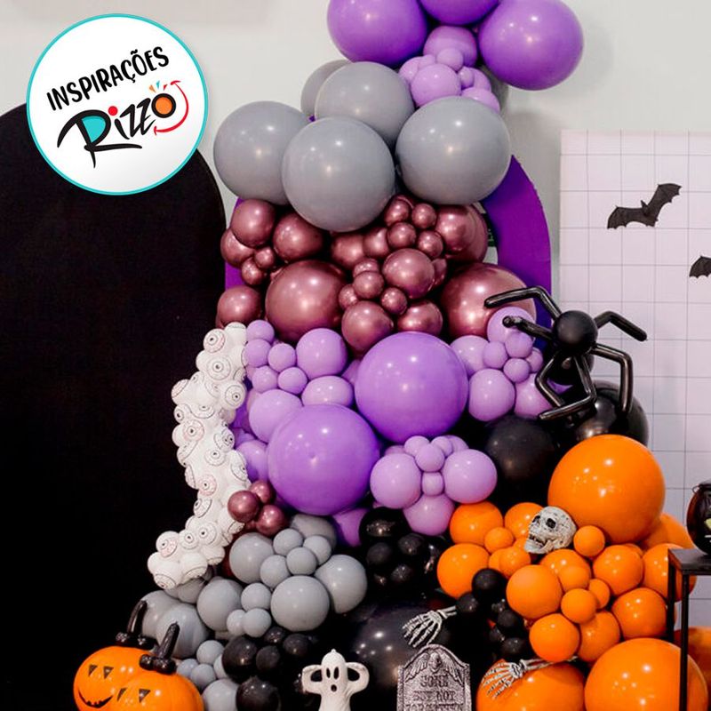 Balão Profissional Premium Uniq 9''23cm - Preto Onix - 25 unidades - Balões São Roque - magazine 25
