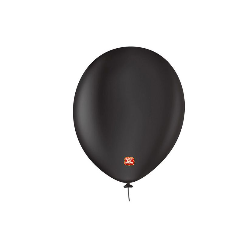 Balão Profissional Premium Uniq 9''23cm - Preto Onix - 25 unidades - Balões São Roque - magazine 25