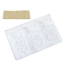 Forma De Plástico - Barra Diamante 3D - 27,5x13,5x2cm - 1 unidade - Silver Plastic - Magazine 25