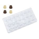 Forma De Plástico - Bombom Cupcakes - 27,5x13,5x2cm - 1 unidade - Silver Plastic - Magazine 25