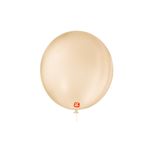 Balão de Festa Látex Liso 9''23cm Redondo - Bege  - 50 unidades - Balões São Roque - magazine 25