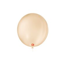 Balão de Festa Látex Liso 9''23cm Redondo - Bege  - 50 unidades - Balões São Roque - magazine 25