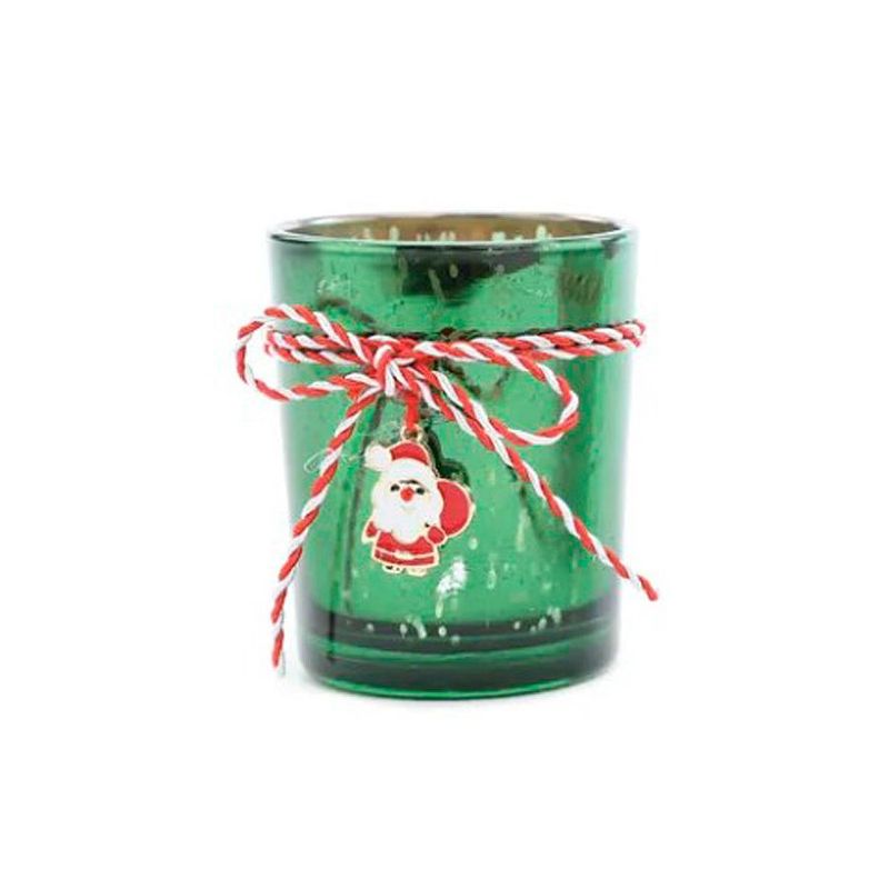 Enfeite de Natal - Porta Vela Verde - 6,5cm - 1 unidade - Cromus - Magazine 25