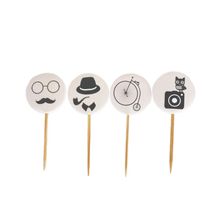 Pick Decorativo - Hipster - 12 unidades - Miss Embalagens - Magazine 25