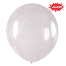 Balão de Festa Redondo Profissional Látex Liso 24'' 60cm - Cristal - 3 unidades - Art Latex - magazine 25