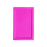 Bandeja retangular Plástico Pink - 31x19x2cm - 1 unidade - Magazine 25