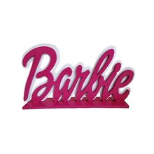 Display Decorativo - Escrita Barbie com Borda - 26.5cm x 12.5cm x 8cm - 1 unidade - Magazine 25