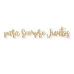 Faixa Decorativa "Para Sempre Juntos" Glitter Dourado - 1 unidade - Cromus - Magazine 25