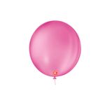 Balão de Festa Látex Liso 9''23cm Redondo  - Rosa shock - 50 unidades - Balões São Roque - magazine 25