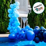 Balão Profissional Premium Uniq 11''27cm - Azul Ciano - 25 unidades - Balões São Roque - magazine 25