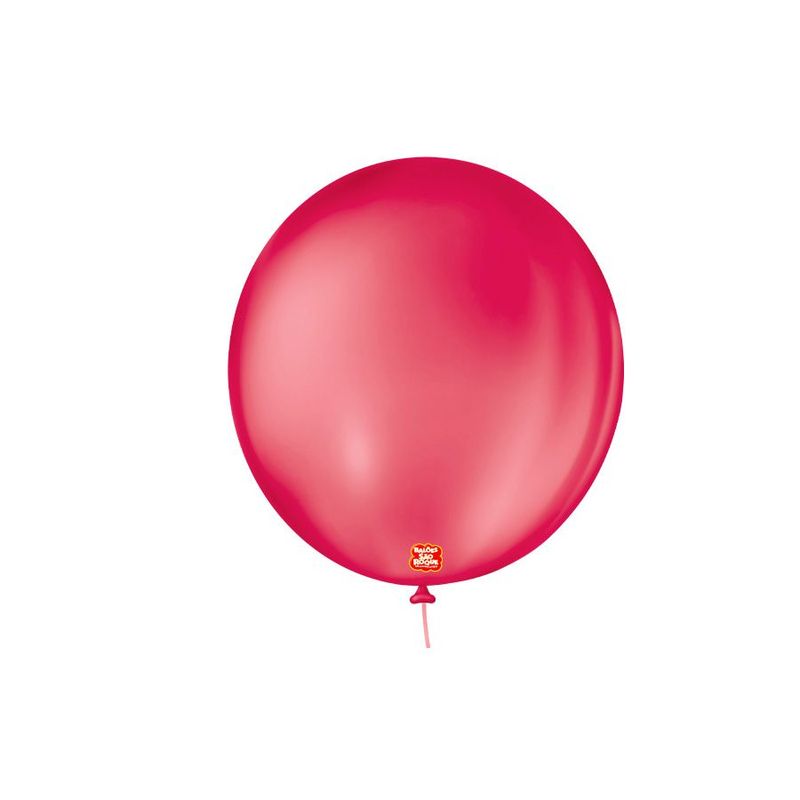 Balão de Festa Látex Liso 9''23cm Redondo - Rubi - 50 unidades - Balões São Roque - magazine 25