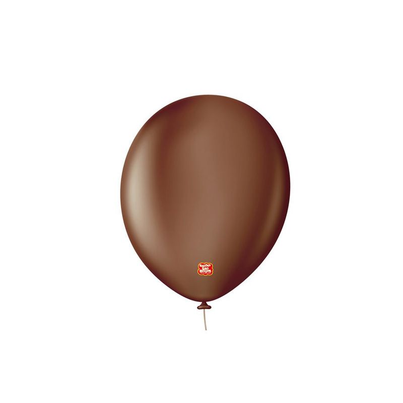 Balão Profissional Premium Uniq 9''23cm - Marrom terra - 25 unidades - Balões São Roque - magazine 25