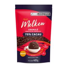 Granulé Chocolate  Meio Amargo 70% Cacau - Melken - 400g - 01 unidade -Harald - Magazine 25