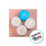 Kit Mini Stencil 2 Natal - 7x7cm - 4 unidades - BlueStar - Magazine 25
