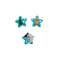 Confeitos de Açúcar - Estrela Azul de Natal - 3 unidades - Encantos de Açúcar - Magazine 25