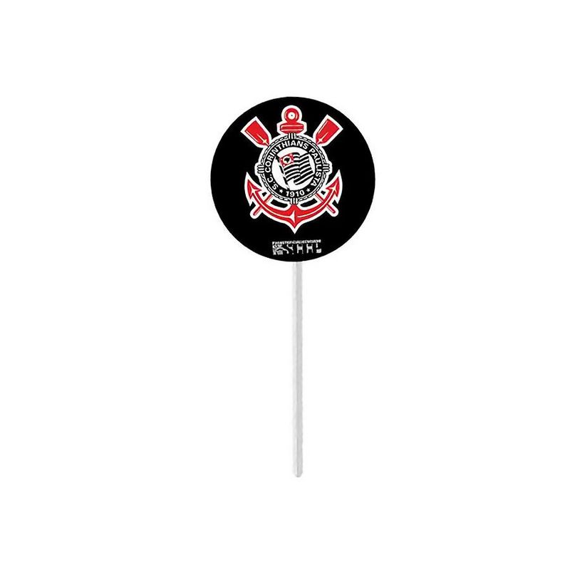 Bandeirinha para Docinhos - Corinthians - 8 unidades - Festcolor - Magazine 25
