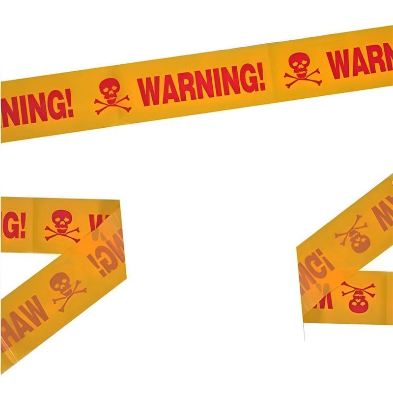 Faixa Decorativa de Halloween - Warning - 1 unidade - Magazine 25