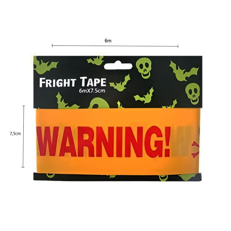 Faixa Decorativa de Halloween - Warning - 1 unidade - Magazine 25