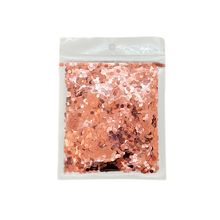 Confete Hexagonal Holográfico - Ouro Rose - 15g - 1 unidade - Rizzo