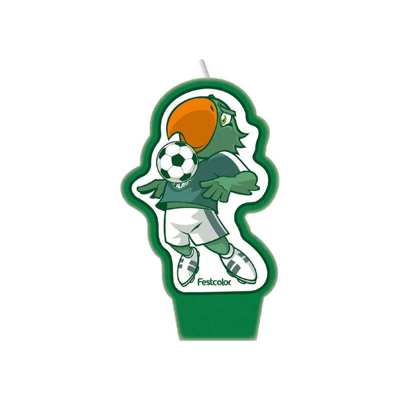 Vela - Palmeiras - 9cm - 1 unidade - Festcolor - Magazine 25