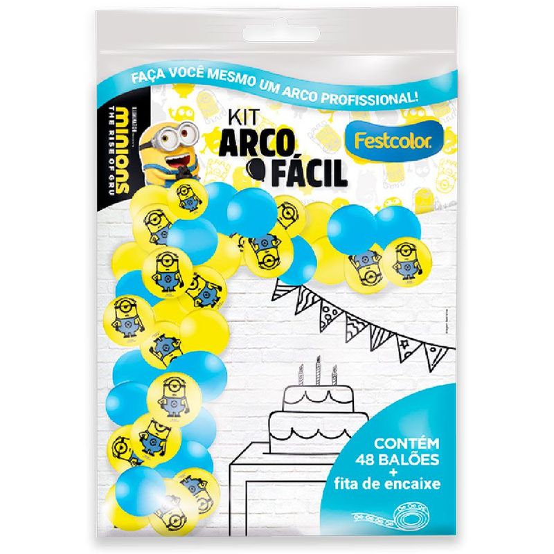 Kit Arco Fácil - Minions 2 - 1 unidade - Festcolor - Magazine 25