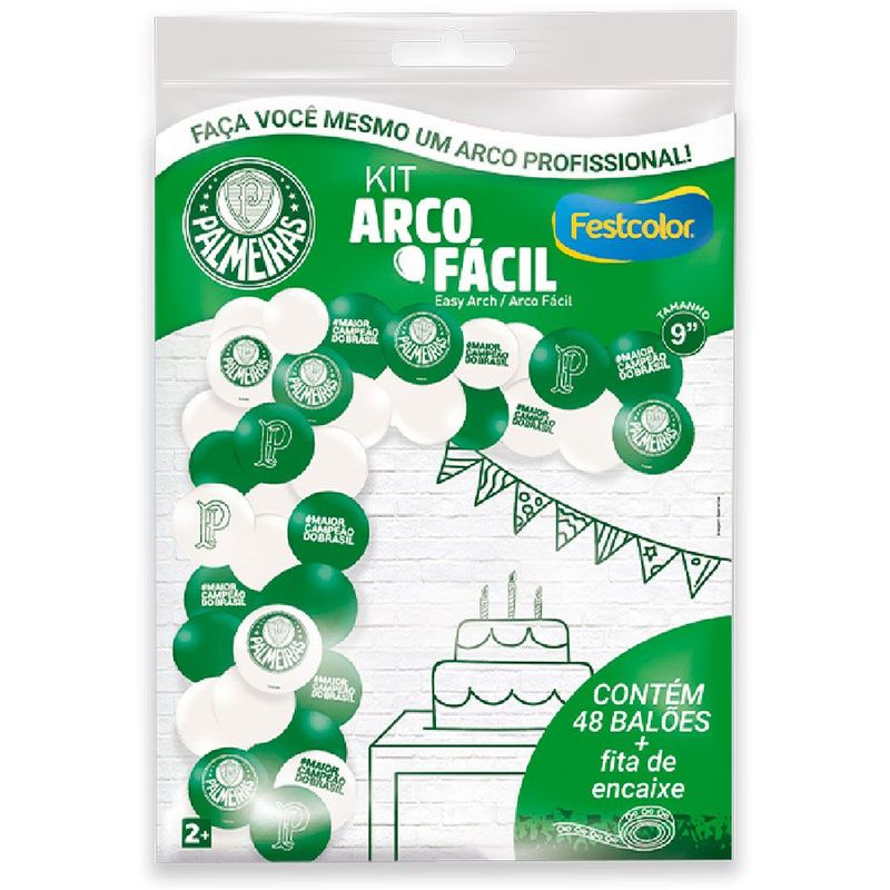 Kit Arco Fácil - Palmeiras - 1 unidade - Festcolor - Magazine 25