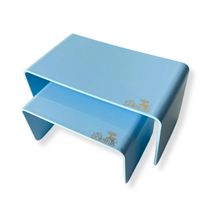 Kit Suporte para Doces Elevadores Fosco - Azul Bebê - 2 unidades - Só Boleiras - Magazine 25