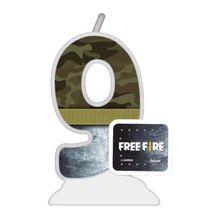 Vela - Free Fire N° 9 - 1 unidade - Festcolor - Rizzo