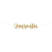 Faixa decorativa "Quarentei" Glitter Ouro - 1 unidade - Cromus - Magazine 25