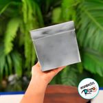 Caixa Cubo Para Presente Metalizada com Textura Prata 12x12x12cm   - 10 unidades - ASSK - Magazine 25