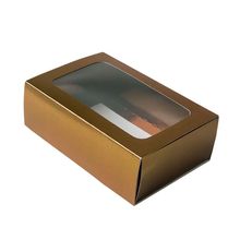 Caixa Gaveta Texturizada com Visor "N°2" - Bronze - 8 x 12 x 4cm - 10 unidades - ASSK - Magazine 25