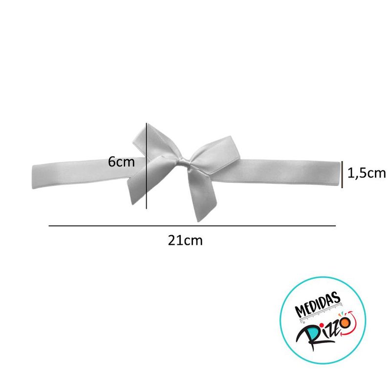 Laço Perfeito de Fita de Cetim com Adesivo - Verde Oliva - M 6x21cm - 3 unidades - Cromus - Magazine 25