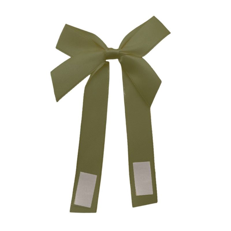 Laço Perfeito de Fita de Cetim com Adesivo - Verde Oliva - M 6x21cm - 3 unidades - Cromus - Magazine 25