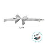 Laço Perfeito de Fita de Cetim com Adesivo - Marrom - G 7x21,5cm - 3 unidades - Cromus - Magazine 25