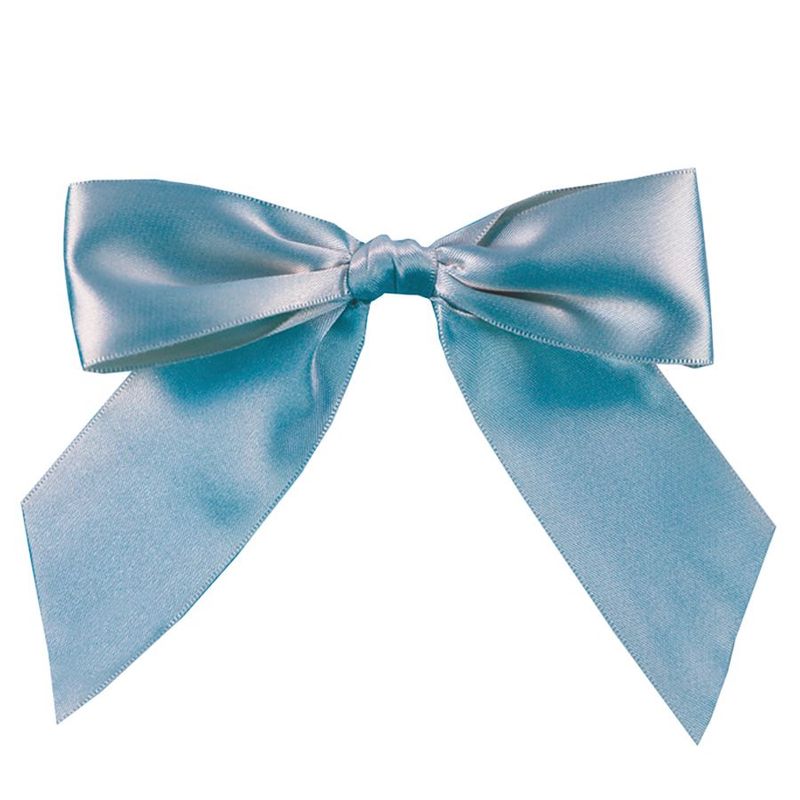 Laço Perfeito de Fita de Cetim com Lacre Prático - Azul Mar - G 11x13cm - 3 unidades - Cromus - Magazine 25